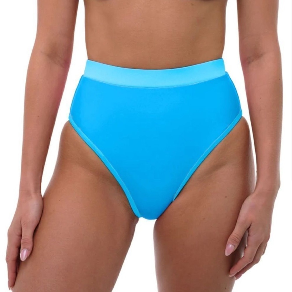 NEW 93 Play Street Molly Bottoms Bubble Blue High Waist Bikini Bottoms